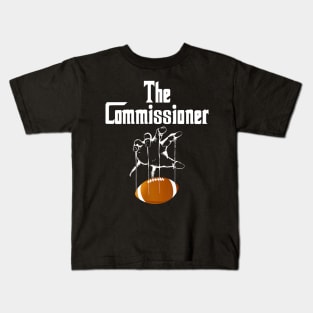 Fantasy Football Commissioner Draft Party Commish FFL Kids T-Shirt